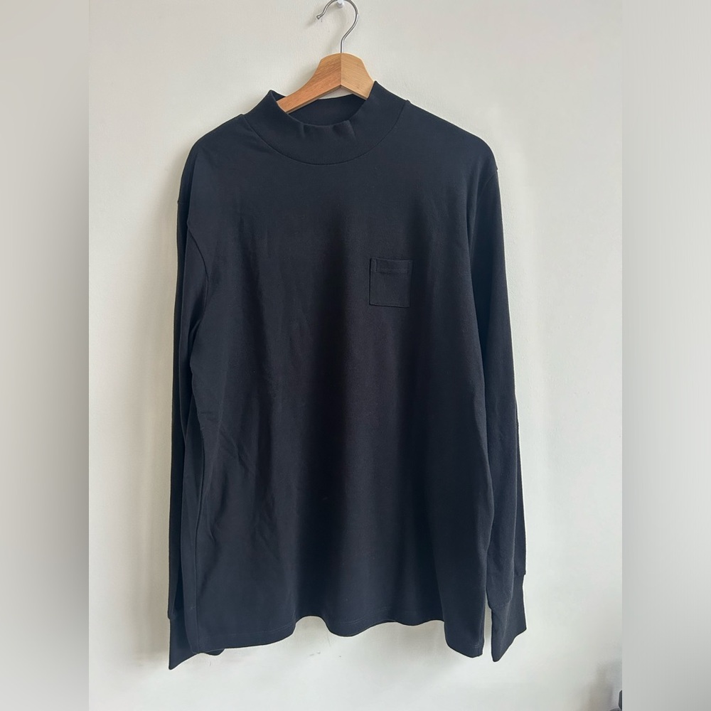 NWT Men's Aime Leon Dore Mockneck Dimebag Black Tee Large